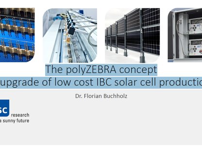 The polyZEBRA concept - upgrade of low IBC solar cell production