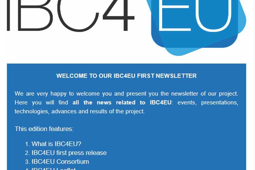 IBC4EU first Newsletter